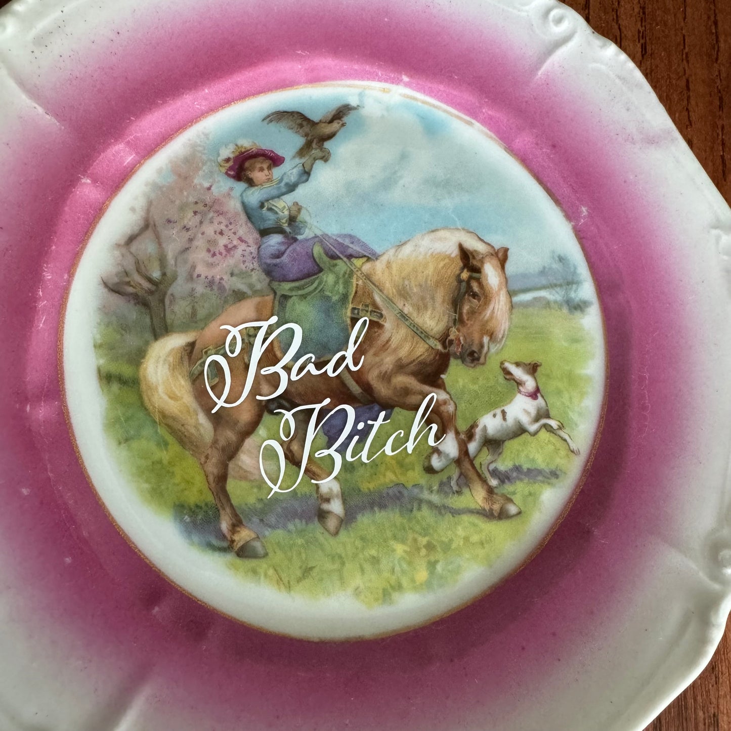 Bad Bitch Vintage Plate