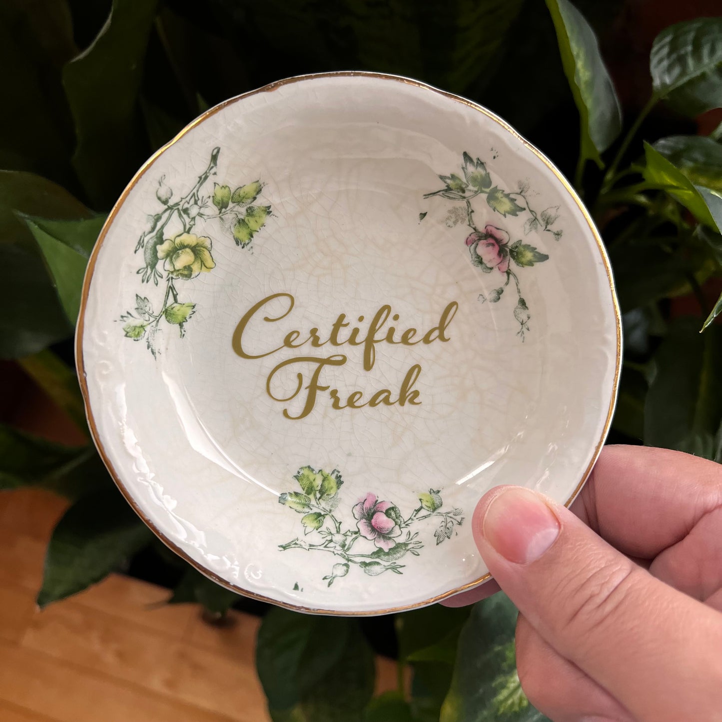 Certified Freak Vintage Floral Bowl