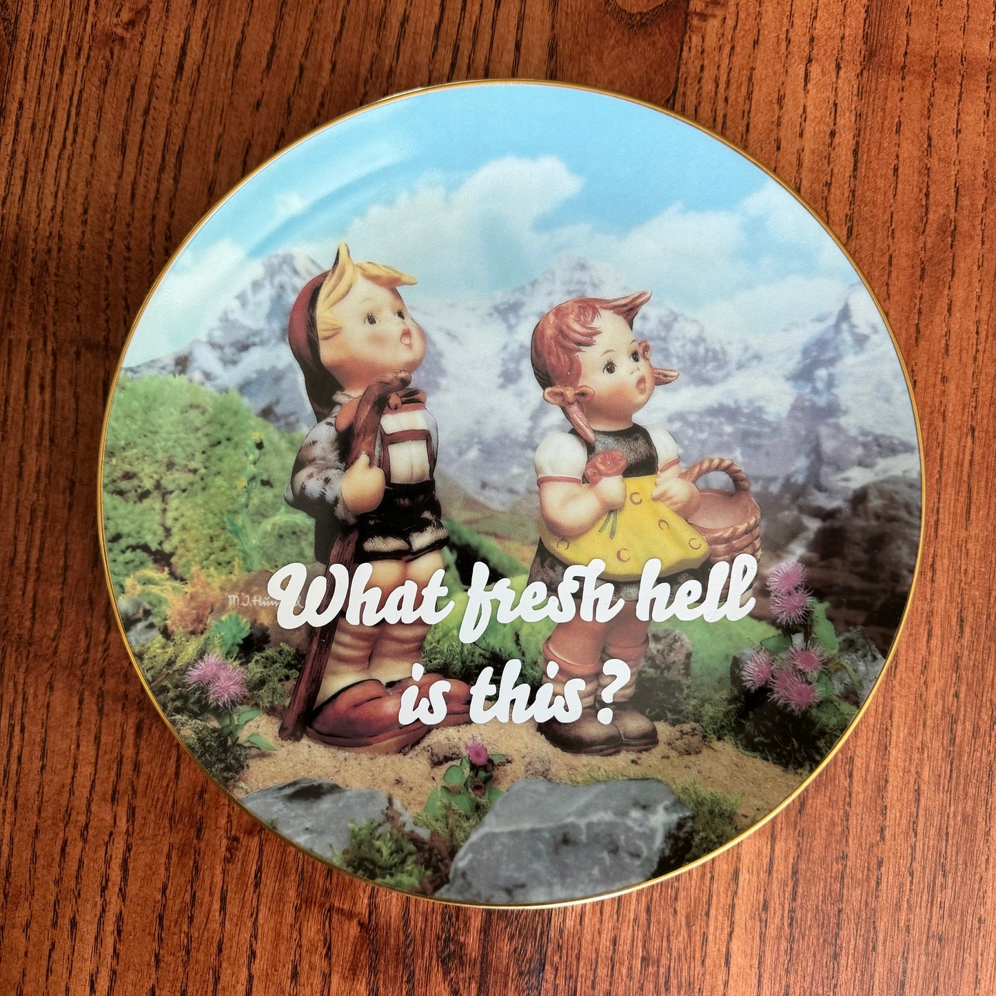 What Fresh Hell Is This? Vintage Hummel Plate