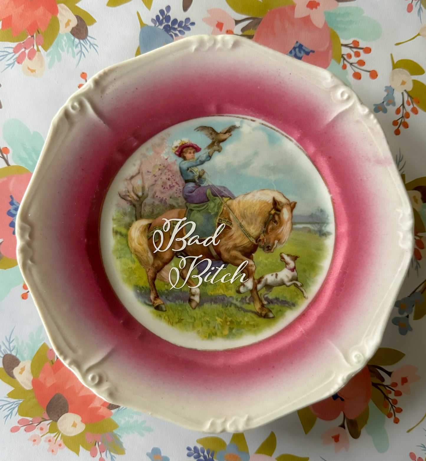 Bad Bitch Vintage Plate