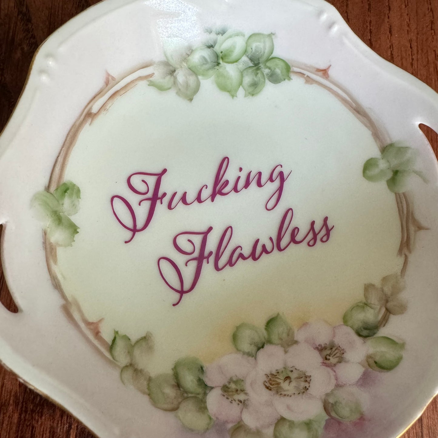 Fucking Flawless Vintage Floral Bowl