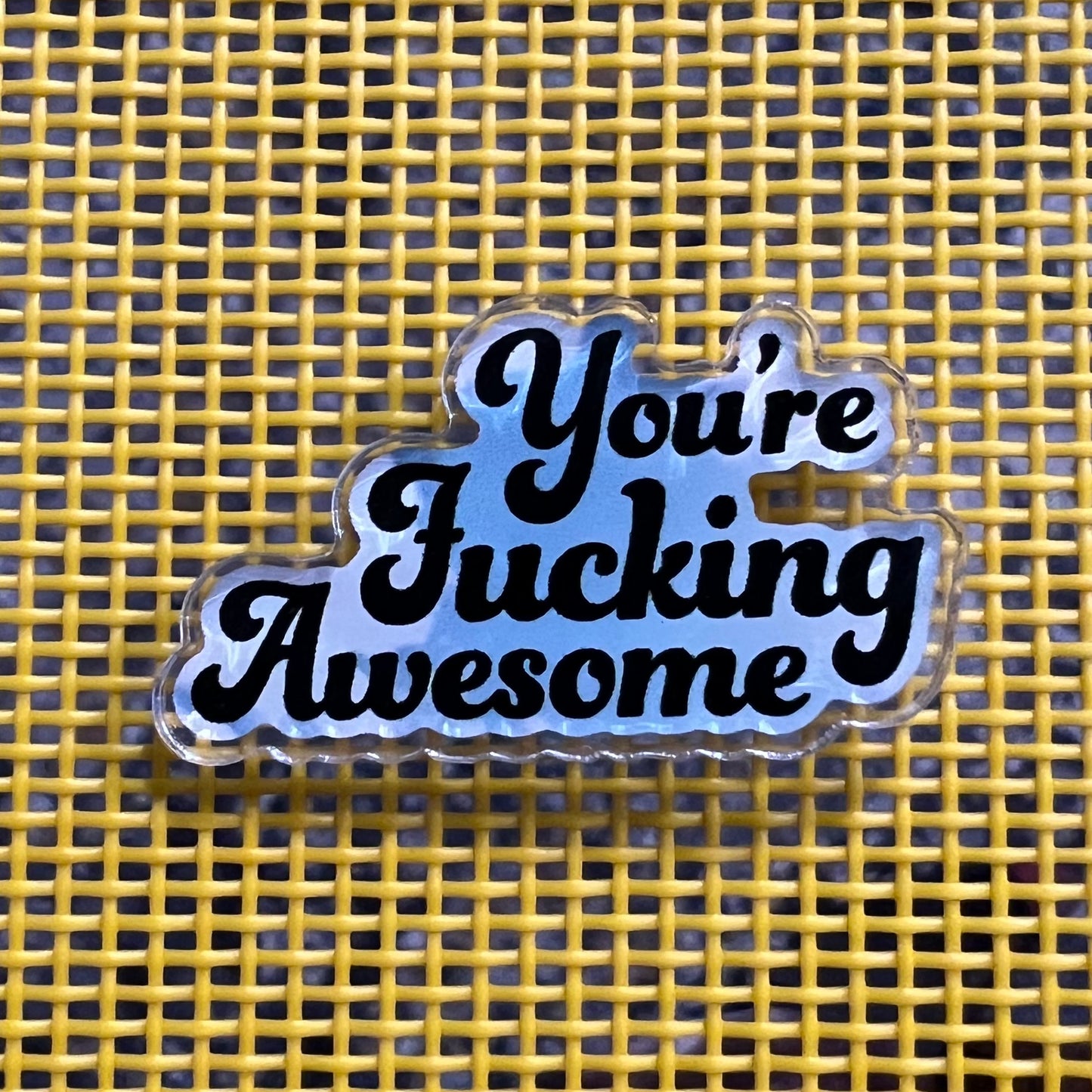 You're Fucking Awesome Acrylic Pin