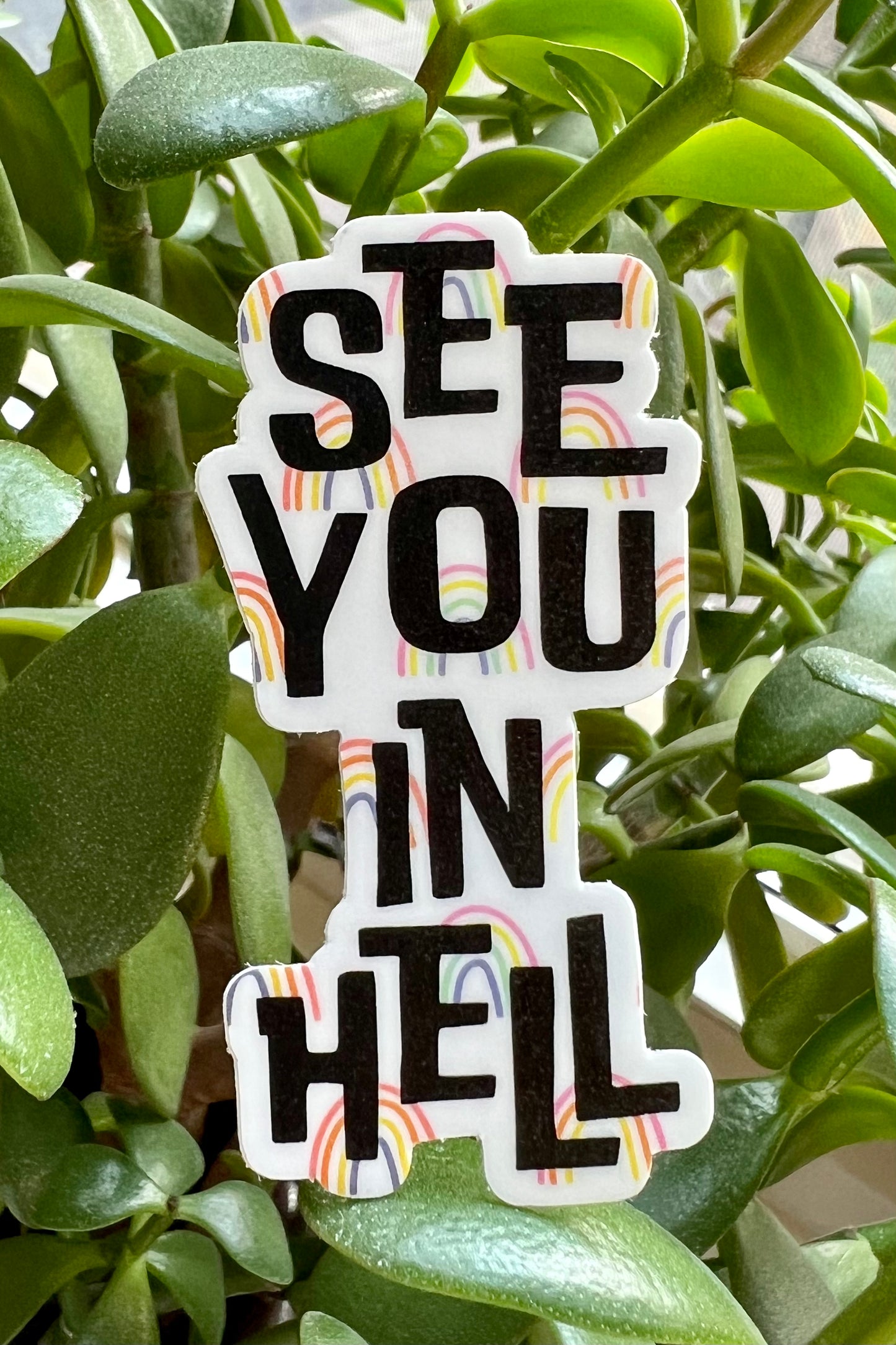 See You In Hell Vinyl Sticker