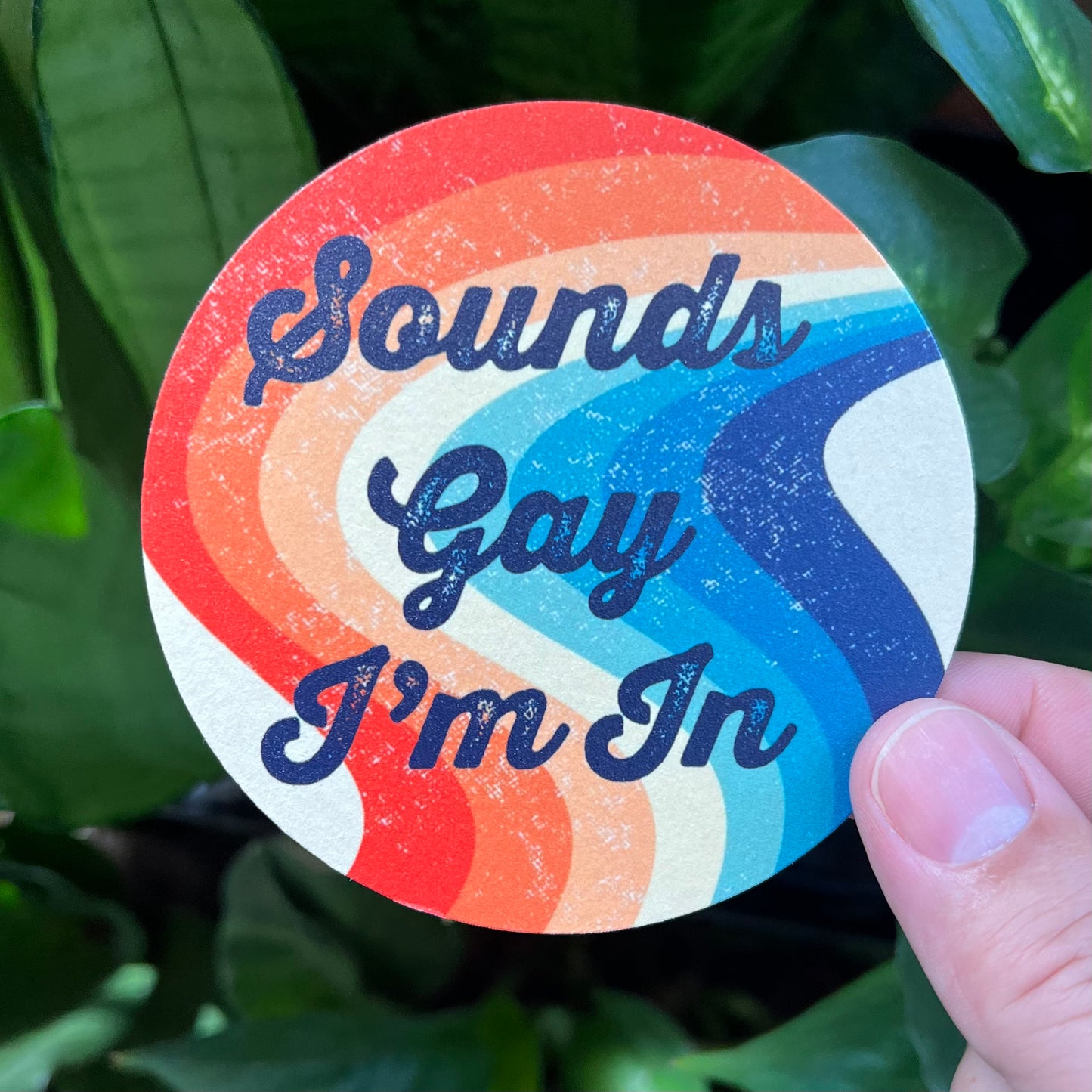 Sounds Gay I'm In Retro Rainbow - 4 Pack Paper Coasters