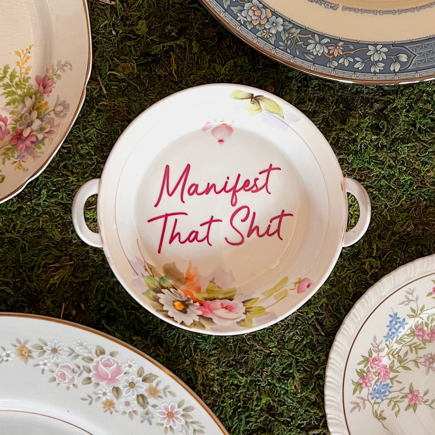 Manifest That Shit Vintage Noritake Bowl