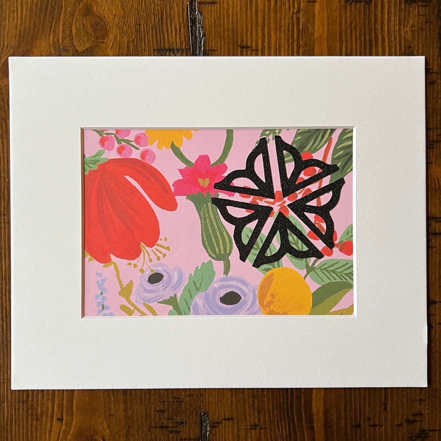 Rochester NY Logo with Floral Background Multimedia Papercraft