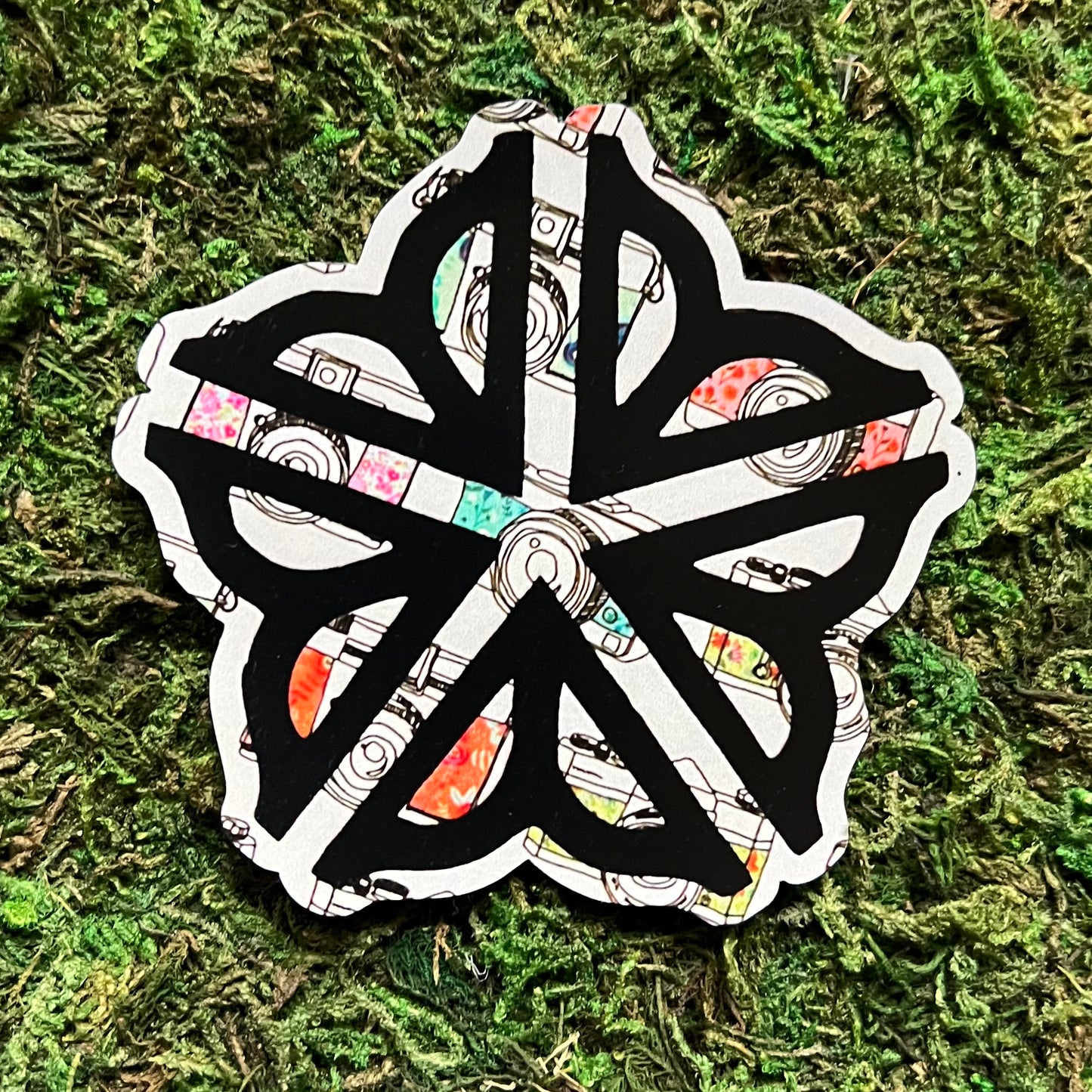 Rochester NY Logo with Floral Cameras Magnet