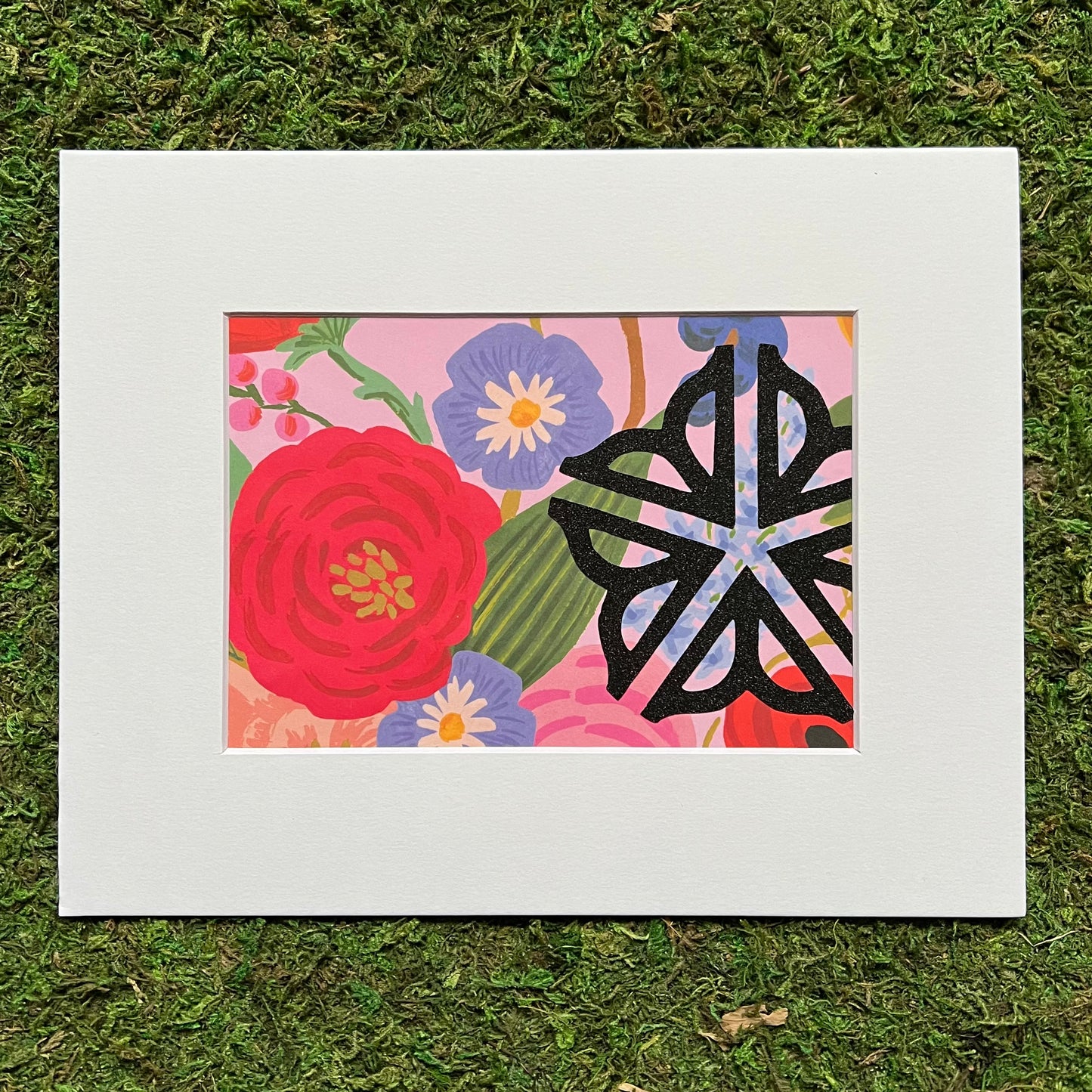 Rochester NY Logo with Floral Background Multimedia Papercraft