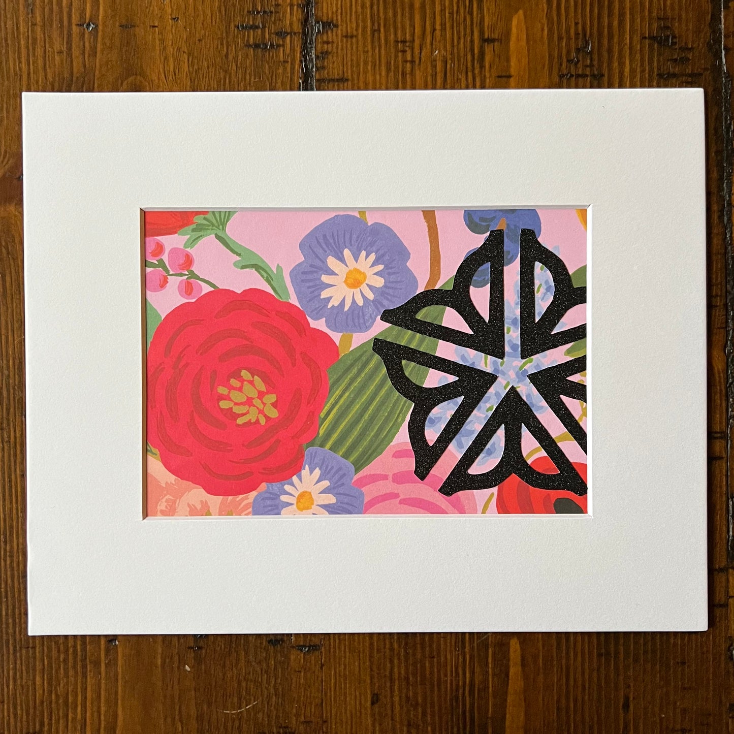 Rochester NY Logo with Floral Background Multimedia Papercraft