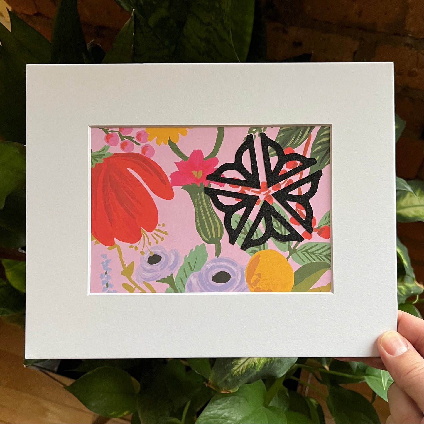 Rochester NY Logo with Floral Background Multimedia Papercraft