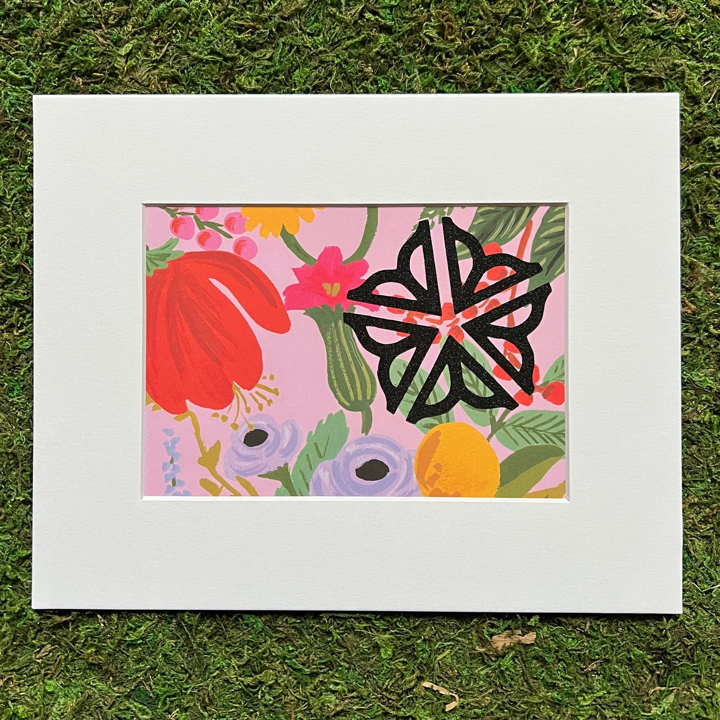 Rochester NY Logo with Floral Background Multimedia Papercraft