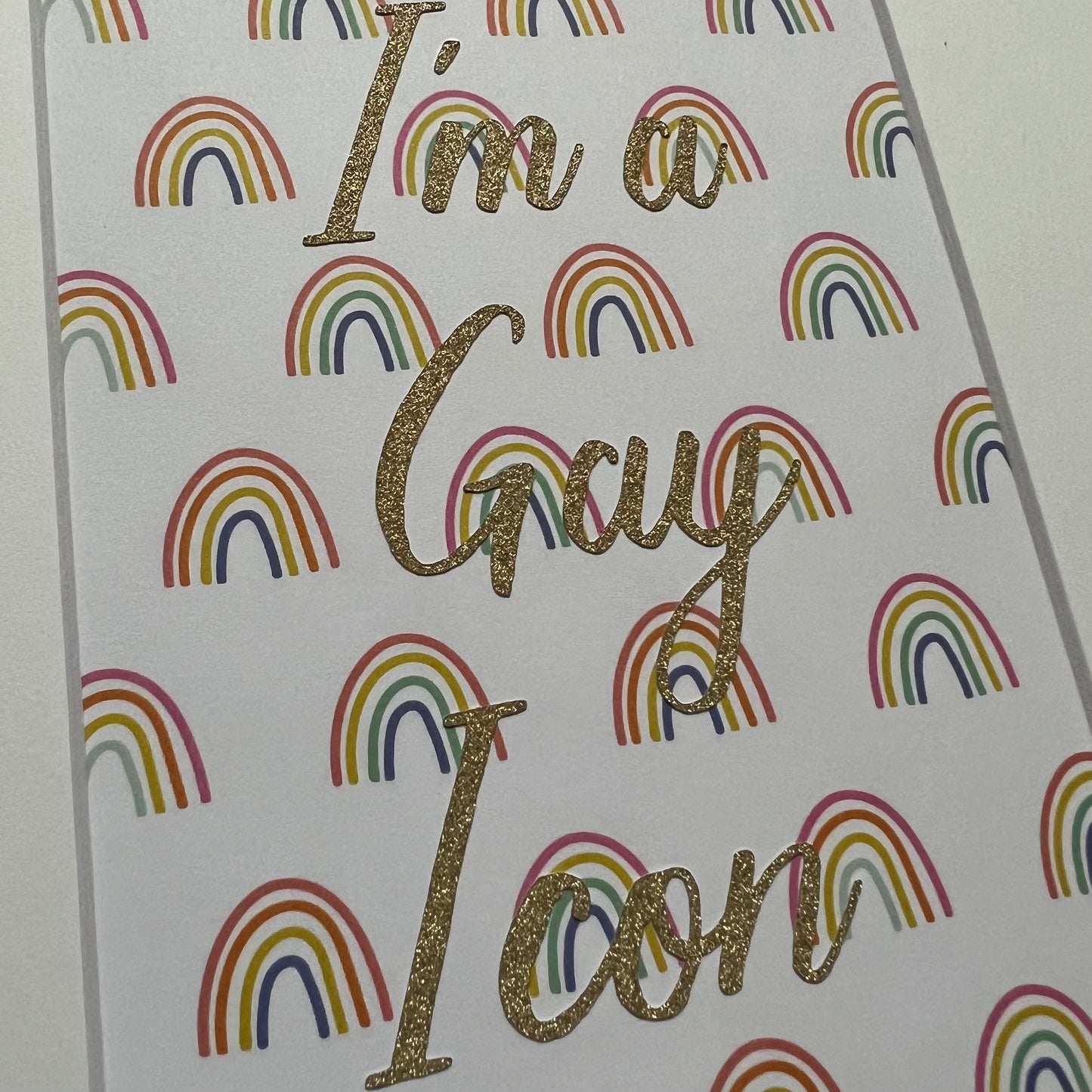 I'm a Gay Icon with Rainbow Background Multimedia Papercraft