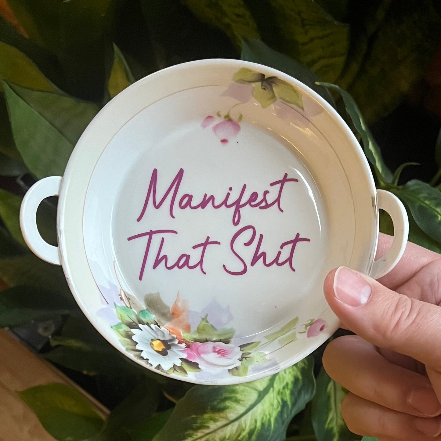 Manifest That Shit Vintage Noritake Bowl