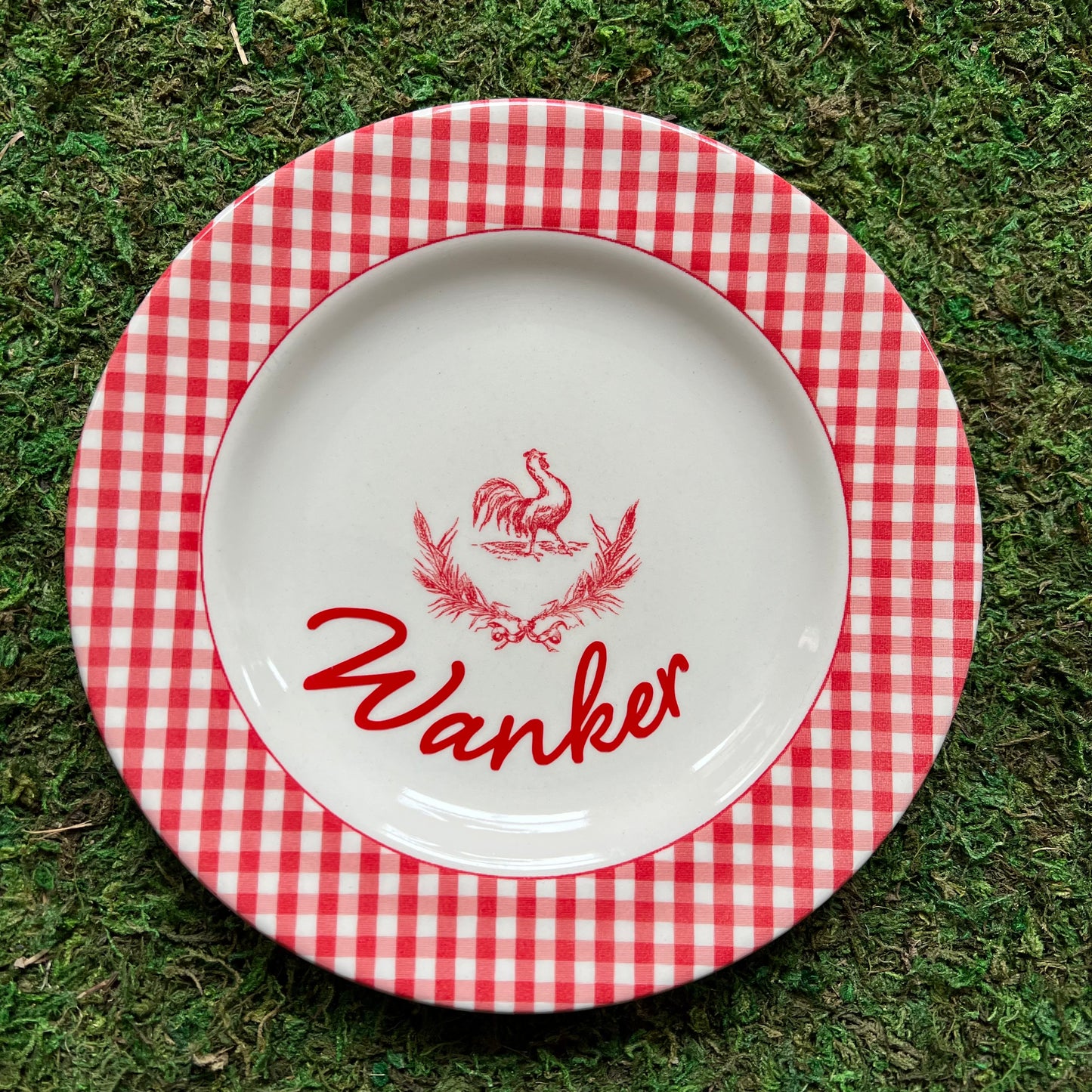 Wanker Vintage Rooster Plate