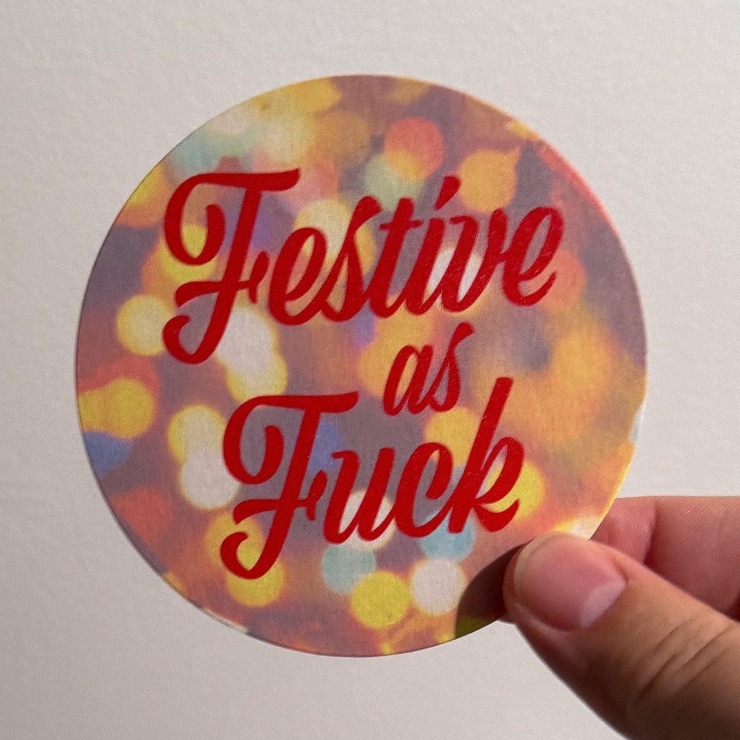 Festive as Fuck - 4 Pack Holiday Paper Coasters
