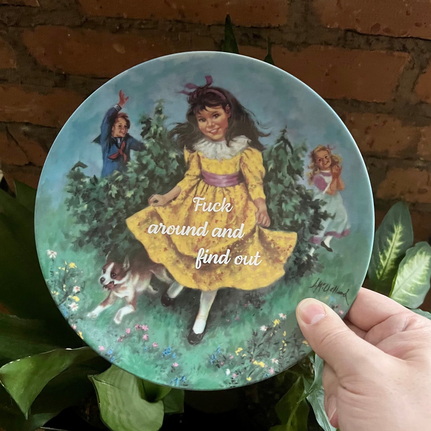 Fuck Around and Find Out Vintage Reco Plate